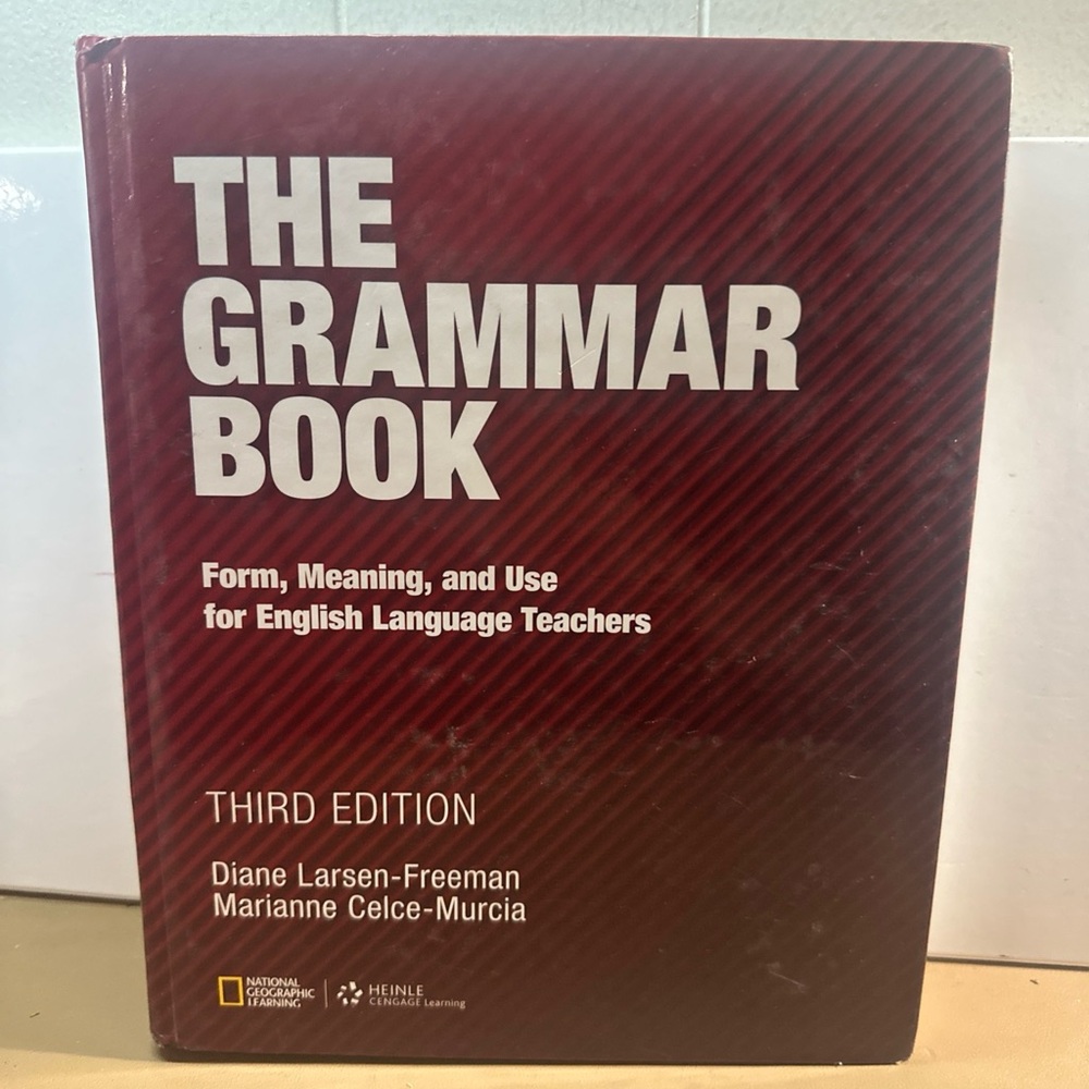 The Grammar Book by National Geographic - Burgundy Cover